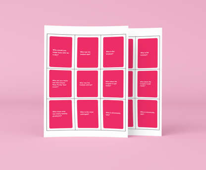 Let's Drink About It Game Downloadable Girly's Pack