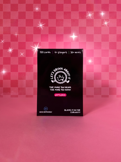 Let's Drink About It Game Party Pack