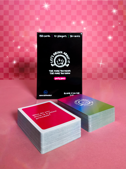 Let's Drink About It Game Party Pack
